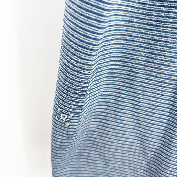 Lululemon Mens Get Outside Get Sweaty Metal Vent Tech Striped Polo Shirt Size L - Picture 6 of 7